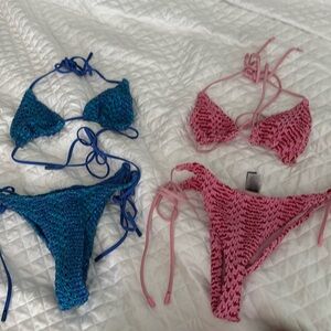 2 Triangl Vinca Crochet Bikinis